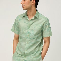 Andamen Premium Abstract Printed Slim Fit Casual Shirt-image-35