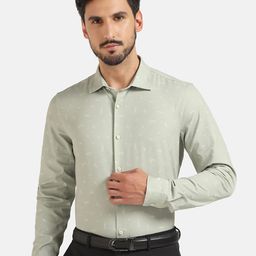 Blackberrys TechPro India Slim Fit Micro Ditsy Formal Cotton Shirt-image-70