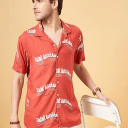 Urban Ranger by pantaloons Men Slim Fit Opaque Printed Casual Shirt-image-99