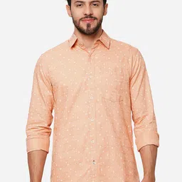 JADE BLUE Slim Fit Opaque Printed Casual Shirt-image-90