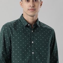 Indian Terrain Conversational Printed Pure Cotton Casual Shirt-image-98