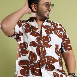 Instafab Plus Classic Floral Printed Casual Shirt-image-67