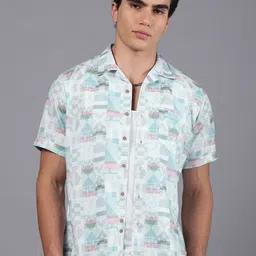 DON VINO Men India Slim Fit Geometric Printed Casual Shirt-picture-10
