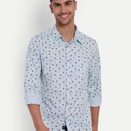VALEN CLUB Slim Fit Floral Printed Pure Cotton Casual Shirt-picture-24