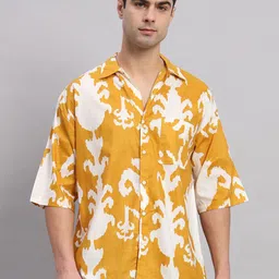 HANDICRAFT PALACE Comfort Ethnic Motifs Printed Oversized Pure Cotton Casual Shirt-image-52