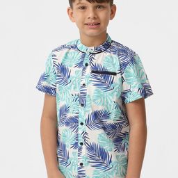 KATE & OSCAR Boys Smart Floral Printed Cotton Casual Shirt-image-68