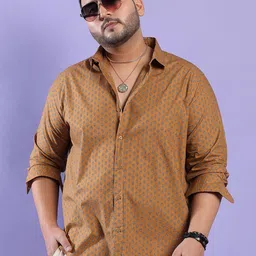 Instafab Plus Classic Floral Printed Cotton Casual Shirt-picture-1