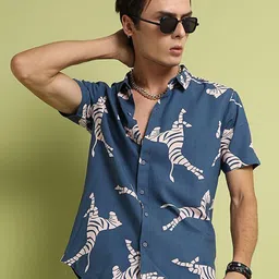 Campus Sutra Animal Printed Classic Casual Shirt-picture-24
