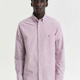 GANT Men Button-Down Collar Vertical Striped Cotton Casual Shirt-image-70