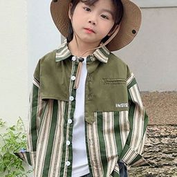 LULU & SKY Boys Multi Stripes Opaque Striped Casual Shirt-image-10