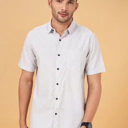 BYFORD by Pantaloons Slim Fit Geometric Printed Casual Shirt-picture-5