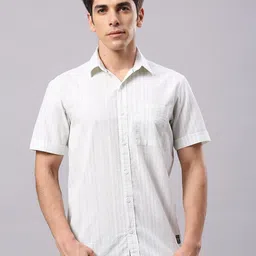 Klub Fox Men Slim Fit Opaque Striped Casual Shirt-picture-21
