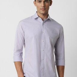 Van Heusen Sport Slim Fit Striped Cotton Casual Shirt-image-98