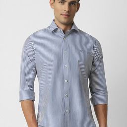 Van Heusen Sport Slim Fit Striped Spread Collar Casual Shirt-image-97