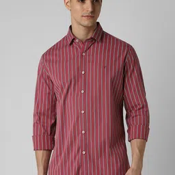 Van Heusen Sport Men Striped Spread Collar Slim Fit Casual Shirt-image-54