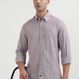 Tommy Hilfiger Men Opaque Striped Casual Shirt-image-118