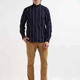 Tommy Hilfiger Opaque Striped Cotton Casual Shirt-image-33