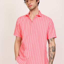 Leotude Men Classic Boxy Striped Casual Shirt-picture-16