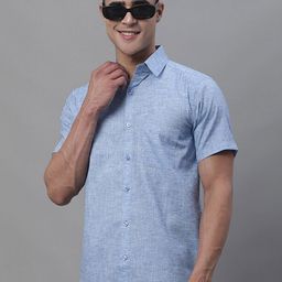 JAINISH Classic Half Sleeve Opaque Pure Cotton Casual Shirt-image-18