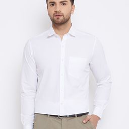 D Kumar Men White Standard Cotton Formal Shirt-image-34