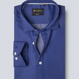 INVICTUS Men Easy Care Navy Blue & White  Printed Formal Shirt-image-38