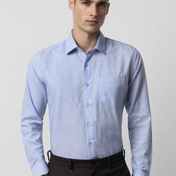 Van Heusen Slim Fit Cotton Opaque Formal Shirt-image-76