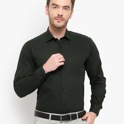 D Kumar Men Green Standard Formal Cotton Shirt-image-22