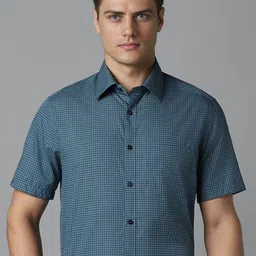 Louis Philippe Men Opaque Checked Formal Shirt-picture-33