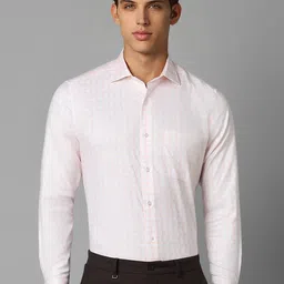 Louis Philippe  Classic Fit Checked Full Sleeves Formal Shirt-image-86