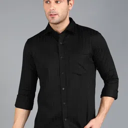 ZNX Clothing Premium Spread Collar Slim Fit Opaque Striped Cotton Formal Shirt-picture-36
