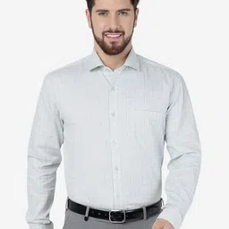 JADE BLUE Opaque Checked Formal Shirt-image-51