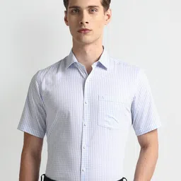 Arrow Checked Pure Cotton Formal Shirt-image-21