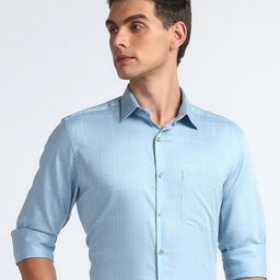 Arrow Checked Cotton Formal Shirt-picture-43