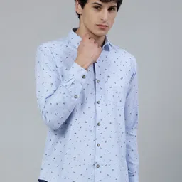 JADEBERRY Standard Micro Ditsy Printed Cotton Casual Shirt-image-55