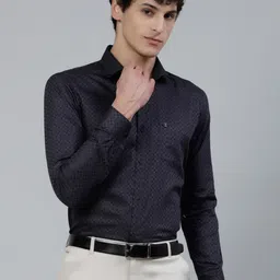 JADEBERRY Standard Micro Ditsy Printed Cotton Formal Shirt-image-57