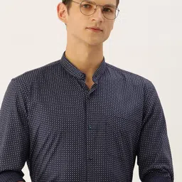 Peter England Men Pure Cotton Slim Fit Opaque Printed Formal Shirt-picture-36