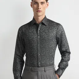 Arrow Abstract Printed Pure Cotton Dobby 1851 Formal Shirt-image-78