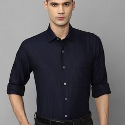 Luxure by Louis Philippe Vertical Striped Pure Cotton Formal Shirt-picture-22