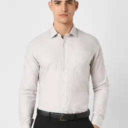 Van Heusen World Wear Slim Fit Abstract Printed Formal Pure Cotton Shirt-image-27