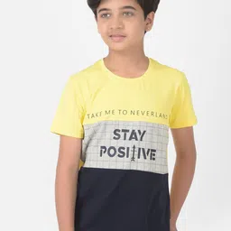 Crimsoune Club Boys Multicoloured Typography printed Round Neck T-shirt-image-17