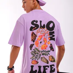 The Indian Garage Co Men Back Printed Round Neck Boxy Oversized T-shirt-image-25