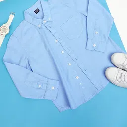 Hoop Boys Slim Fit Opaque Casual Shirt-picture-30