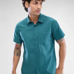 SPYKAR Men Solid Spread Collar Slim Fit Casual Shirt-picture-31