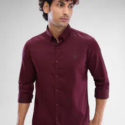 SPYKAR Men Slim Fit Opaque Full Sleeve Solid Casual Shirt-picture-8