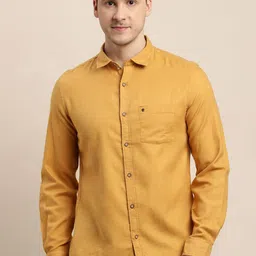Turtle Men Solid Spread Collar Casual Shirt-image-79