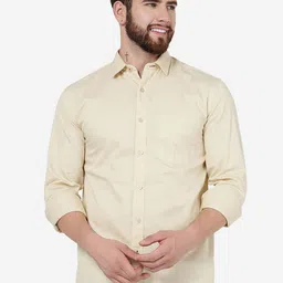 JADE BLUE Spread Collar Slim Fit Cotton Casual Shirt-image-19