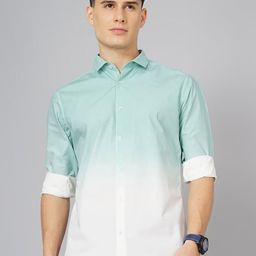 British Club Smart Slim Fit Ombre-Dyed Pure Cotton Casual Shirt-image-26