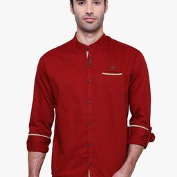 Kuons Avenue Smart Slim Fit Opaque Cotton Linen Casual Shirt-image-50