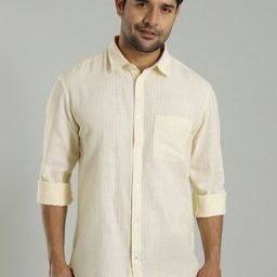 Indian Terrain Vertical Striped India Slim Fit Cotton Opaque Casual Shirt-picture-26