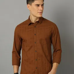 Voi Jeans Slim Fit Opaque Casual Cotton Shirt-image-61